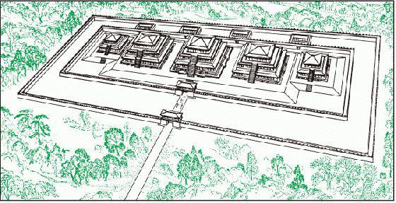 ��ɽ����Ĺ����ʾ��ͼ���ݡ���ɽ��������ͼ��ͭ�渴ԭ��