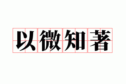 以微知著