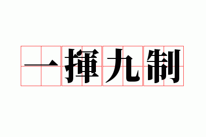 一挥九制